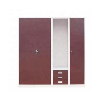 China Easy Install Lightweight RAL Color Metal Wardrobe Closets for sale