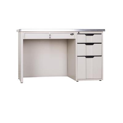 China Metal Top Office Steel Executive Desk Table With Three Drawers for sale