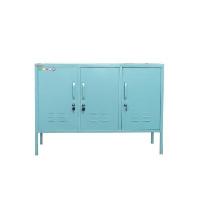 China Colorful Bedroom Small Metal Storage Cabinet with 4 Feet for sale
