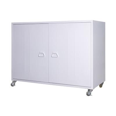 China Cabinete de archivo moderno modificado para requisitos particulares de los muebles del almacenamiento del hogar del metal con las ruedas en venta