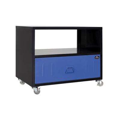 China Office Furniture Metal Rolling Storage Cabinet With Rubber Wheels Drawer for sale