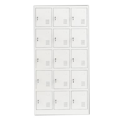 Chine Cabinet modulaire de casier de stockage de cabinet de garde-robe en acier moderne avec 15 portes à vendre