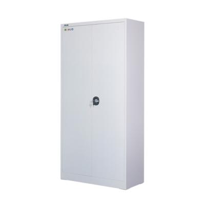 China Knock Down Metal Wardrobe Closets Steel Locker With Two Doors And Cyber Lock for sale