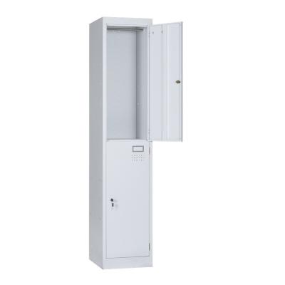 China OEM Metal Storage Wardrobe 2 Door Staff Gym Steel Locker for sale