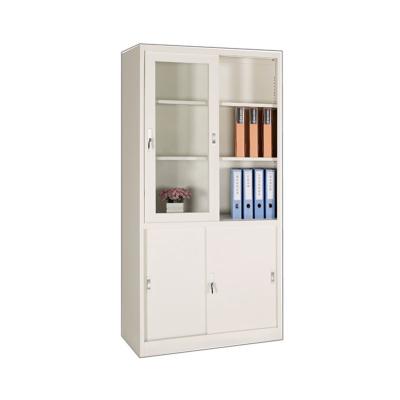China Up Sliding Glass Door Metal Office Furniture Industrial Metal Storage Cabinets for sale