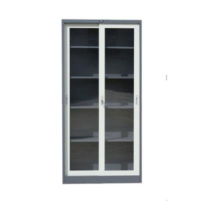China Transferencia de acero de los muebles de oficinas del cabinete de archivo de la puerta de vidrio de desplazamiento del metal en venta