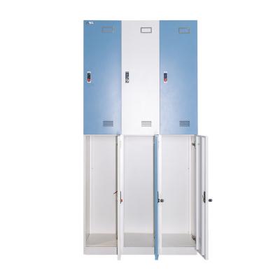 China Office Home Metal Filing Storage Locker 6 Doors Steel Cabinets for sale