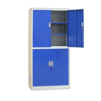 China Modern Stainless Steel Bookcase Office Furniture With Vertical 2 Doors for sale