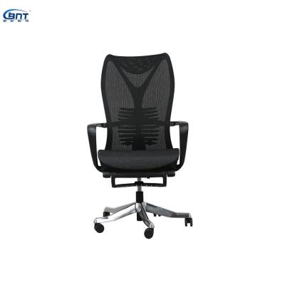 China Adjustable Armrests Modern Rotating Mesh Office Chair Movable High Back for sale