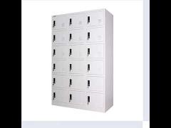 Vertical 18 Doors Gym School Metal Lockers Cloth Storage Cabinet