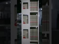 Custom multipurpose book shelf revolving storage rack metal bookshelf