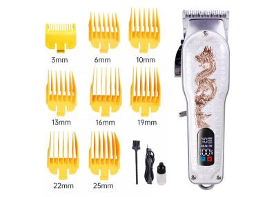 China Men Electric Hair Clippers , LED Rechargeable Professional Hair Trimmer for sale
