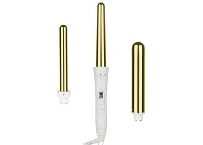 China Titanium Interchangeable Hot Hair Tool Curling Wands Set 3 In 1 for sale