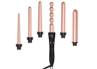 China PTC Heater Automatic Lcd Hair Curler 6 Head Changer Iron Ulta Curling Wand for sale