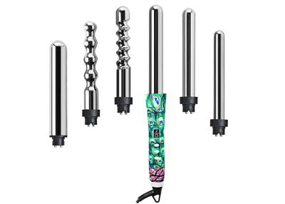 China 110-240V Interchangeable Curling Iron Set , CB 6 in 1 professional curling wand for sale
