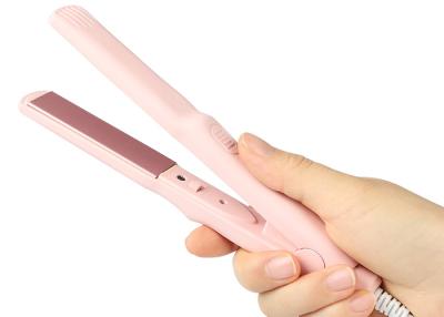 China Pink Plate Mini Hair Straightener , Electric Hair Crimper 2600mAh Lithium Battery for sale