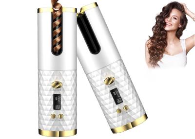 China Wireless Ceramic Automatic Rotating Ceramic Hair Curler Rechargeable 50HZ/60HZ for sale