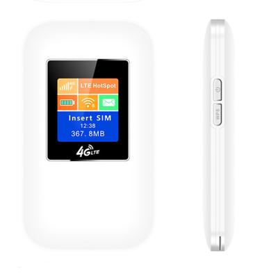 China 2100mAh MIFI Wireless Portable Router With 4G Sim Card Display for sale
