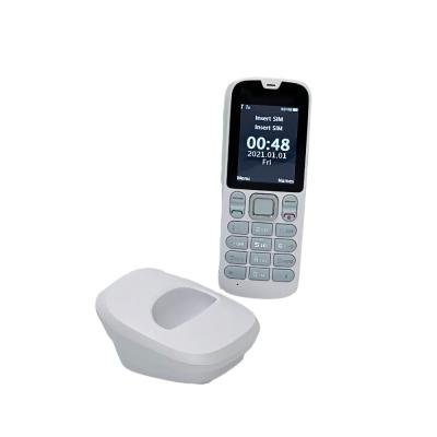 China GSM 2G DECT Cordless Phone , White DECT Phone 5V 1A Backup Battery for sale