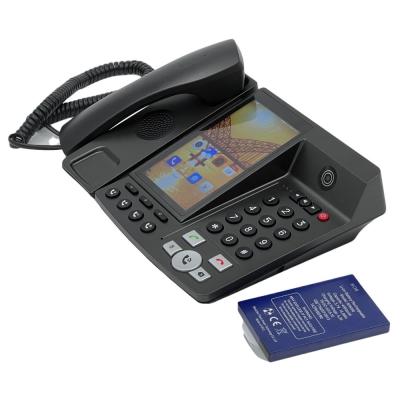 China 4g LTE Band Keypad Number Smart Desk Phone With Li Ion Battery 4000mAh en venta