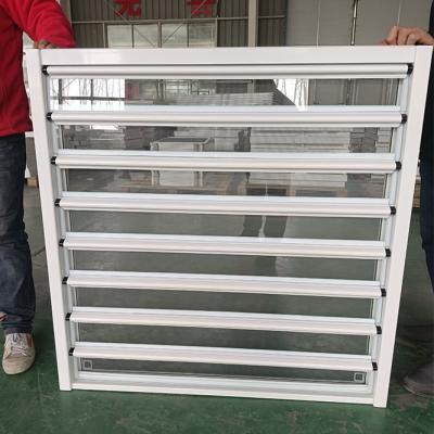 China Janela de vidro de alumínio com alça ajustável Jato de ventilação de ar à venda