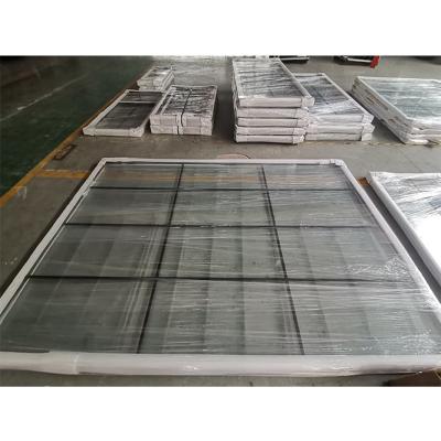 China Soundproof Aluminum Pane Fixed Glass Window Decorative Wall Panel System for sale