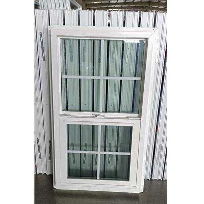 China Mobile UPVC Single Hung Window Plastic Sash Windows For Cottage for sale