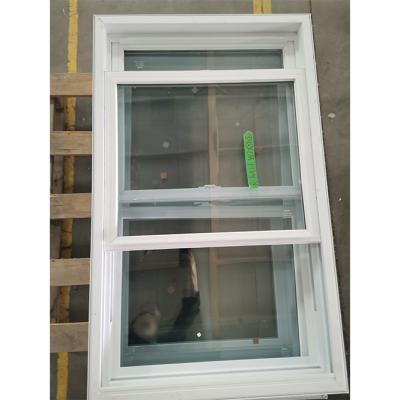 China Tempered Glass UPVC Double Hung Window House Replacement Windows for sale