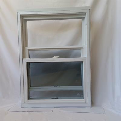 China Custom White UPVC Vinyl Waterproof Double Hung Window Customized Size for sale