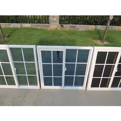 China Hochwertige Anhui-Fabrik Billigpreis Grill Design PVC Schiebefenster zu verkaufen