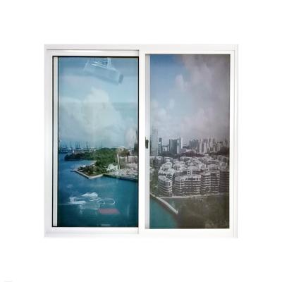 China Hurricane Impact Double Glazed Pvc Profile Upvc Sliding Windows for sale