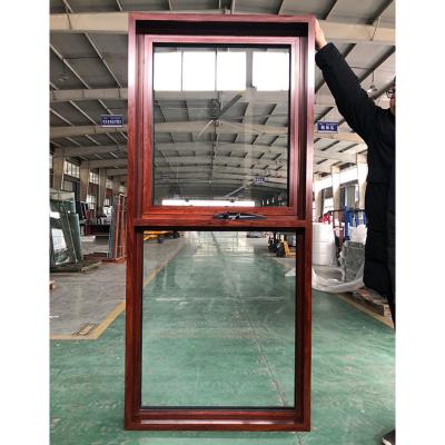China Tempered Glass Awning Wooden Windows Top Hung And Fixed Design for sale