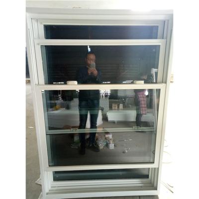 中国 傾斜ビニール UPVC グリル 窓 内部ガラス 窓 防水 販売のため