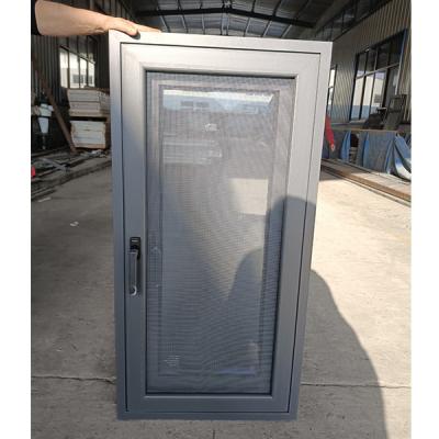 China Aluminum Frame In Swing Egress Window PVC Plastic Windows With Mosquito Net for sale