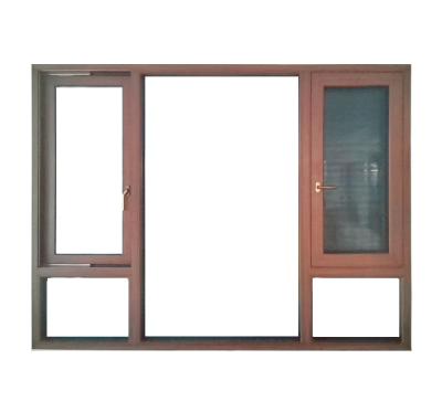 China Vinyl PVC UPVC Casement Puerta de ventana Vidrio insonorizado con malla de mosquito en venta