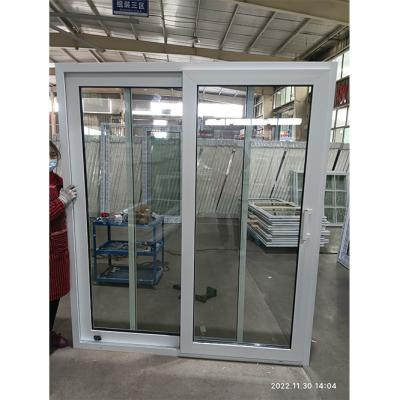 China Balcón exterior Puertas correderas UPVC Pvc Frente Interior Acordeón marco en venta