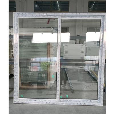 China ODM plástico UPVC ventanas de cocina PVC puerta exterior de vidrio corredero en venta
