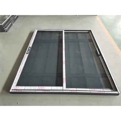 中国 硬化ガラス モダン スライディング パティオ ドア アルミニウム グリル スライディング 窓とドア 販売のため