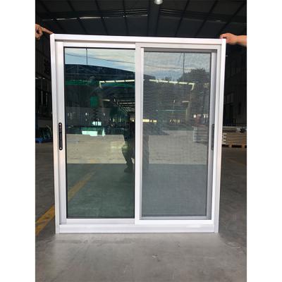 China White Sash Aluminum Sliding Window And Door Single Lightweight for sale