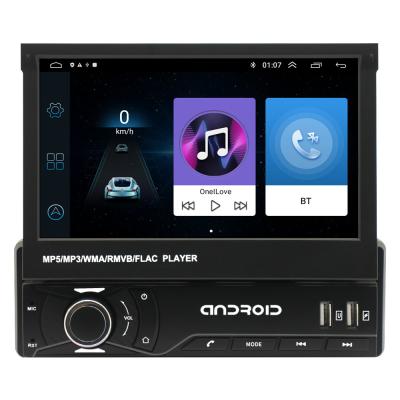 China Single Knob Telescopic Universal Android Car Stereo 7 Inch Universal Android Player for sale