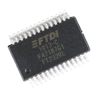 China FTDI FT232RL-REEL Interface ICs USB TO UART SSOP-28 USB IC for sale