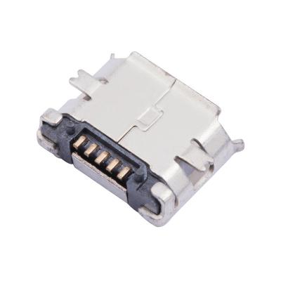 China USB connector micro usb 2.0 b type 5 position female right angel surface mount smt smd type for sale