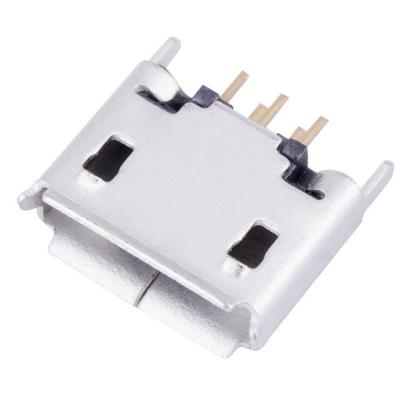 China USB Receptacle connector micro usb b type 5 position female type vertical through hole for pcb for sale