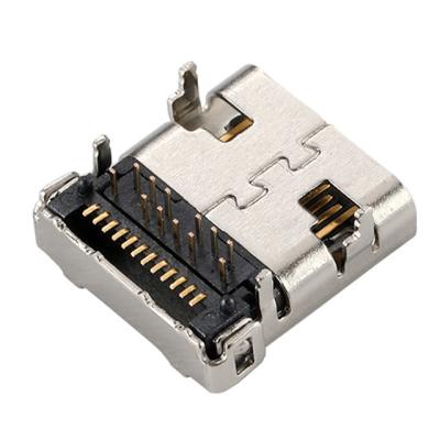 China USB 3.1 connector female type c 24position surfae mount+throught hole for sale