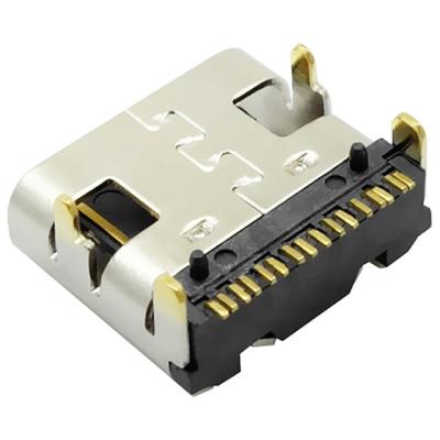 China type c 16pin female type usb 3.1 connector right angel surface mount type for charging smt smd for sale