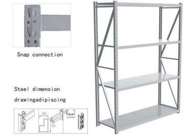 China Boltless 3000mm Warehouse Storage Shelving Systems Steel Garage Storage Shelving for sale