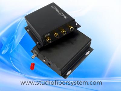 China 2CH stereo audio fiber converters with RCA interface for 2CH digitally encoded stereo audio to 10~120KM for sale