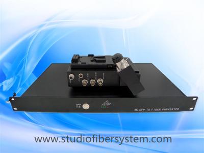 China 1 port 12G SDI studio fiber system for 4K Panasonic Sony JVC Ikegami live link powered by Lemo Hybrid Cable for sale