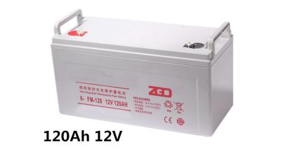 China ISO9001 12V 120AH UPS Lead Acid Battery  for Solar Energy Storage Systems for sale