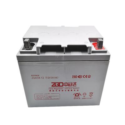 中国 12V 38AHの鉛の酸の再充電可能電池太陽インバーター電池12kgを持ち上げる 販売のため